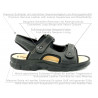Casual Wandersandalen Herren Leder Sandalen braun Neopren Outdoor Trekkingsandalen 7001 Echtleder gepolstert