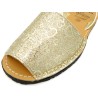 Women's Flat Sandals gold metallic Heart Avarca Menorquina Summer Shoes avarcas sandals 496 Ortuno