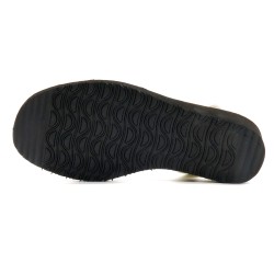 Damen Sandalen mit Keilabsatz Glitzer Keilsandaletten Avarca Keilsandalen Pailletten bunt Ortuno 1275