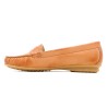 Damen Mokassins Leder cognac braun Loafer Echtleder Nappa Sommer Halbschuhe leicht Casual 903 Spanien