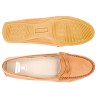 Damen Mokassins Leder cognac braun Loafer Echtleder Nappa Sommer Halbschuhe leicht Casual 903 Spanien