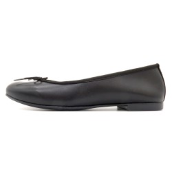 Ballerina Schuhe Damen Ballerinas aus Leder schwarz elegant leicht bequem 7000 Casual Spanien