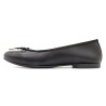 Ballerina Schuhe Damen Ballerinas aus Leder schwarz elegant leicht bequem 7000 Casual Spanien