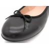 Ballerina Schuhe Damen Leder schwarz Ballerinas elegant leicht bequem Casual 7000 Spanien spanische Sommerschuhe