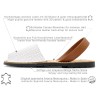 Avarcas Damen Sandalen weiß Leder Avarca Menorquina Echtleder Sommerschuhe Abarca menorquinische Sandale Ortuno 523