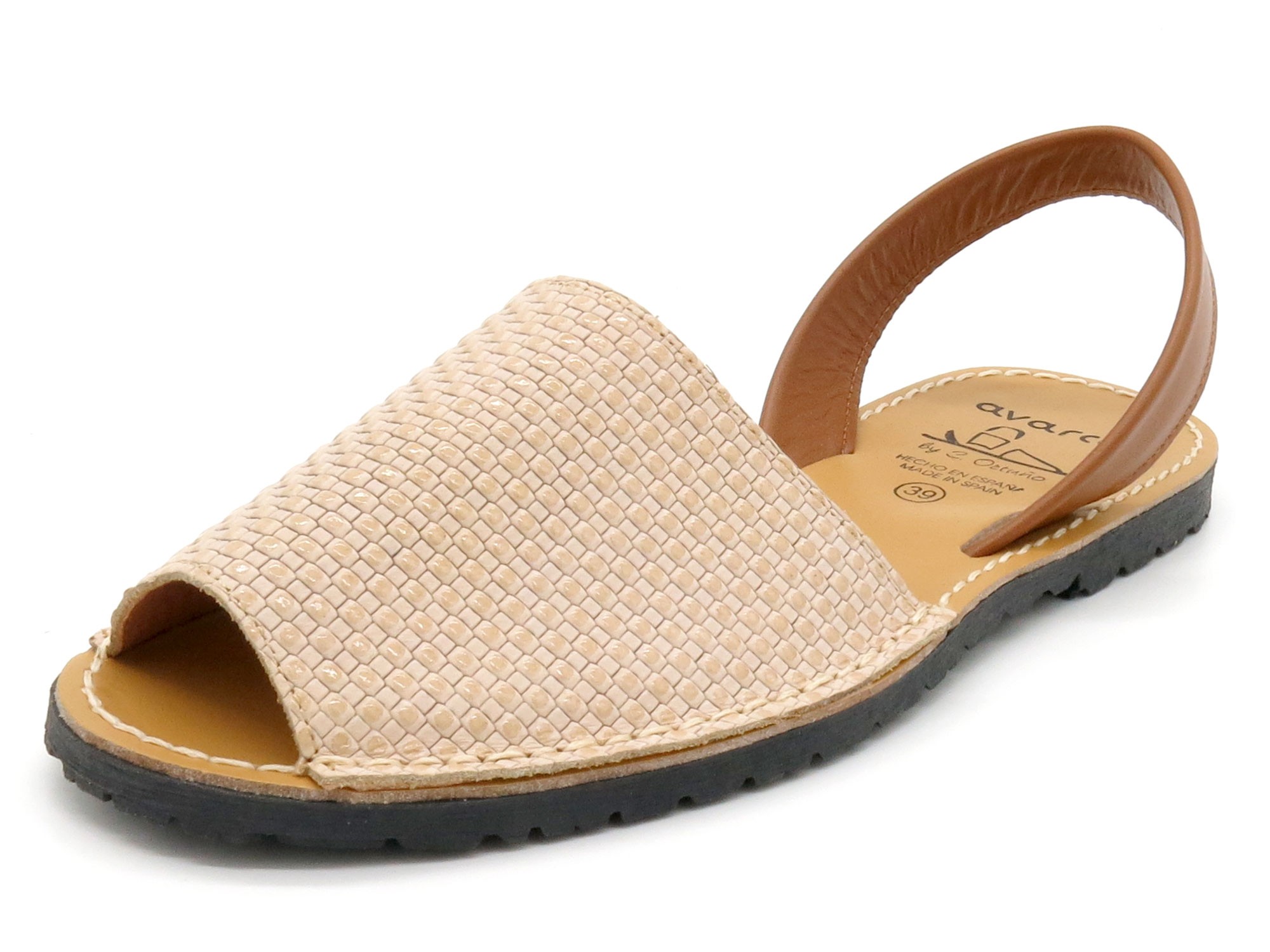 Women's Flat Sandals beige pink Leather Avarca Menorquina Menorcan Barca Shoes C.Ortuno 523 Women's Flat Sandals beige pink Leather Avarca Menorquina Menorcan Barca Shoes C.Ortuno 523