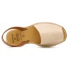 Women's Flat Sandals beige pink Leather Avarca Menorquina Menorcan Barca Shoes C.Ortuno 523