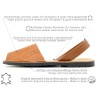 Avarca Menorquina Leder braun Damen Sandalen Echtleder Avarcas Menorca Sandale C.Ortuno 523