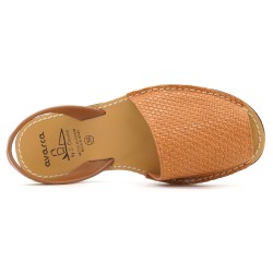Avarcas Menorquinas Women's Sandals brown Leather Flat Sandal Barca Shoes C.Ortuno 523