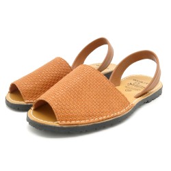 Avarcas Menorquinas Women's Sandals brown Leather Flat Sandal Barca Shoes C.Ortuno 523