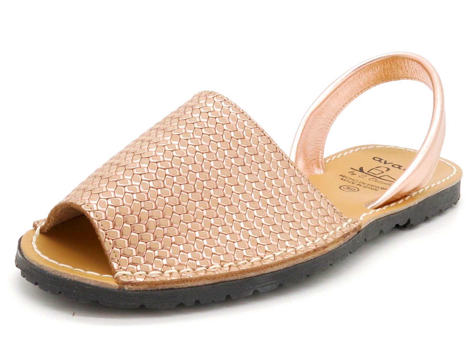 Damen Sandalen Avarca Menorquina Leder rosa gold metallic Avarcas Menorca Schuhe C.Ortuno 522 Damen Sandalen Avarca Menorquina Leder rosa gold metallic Avarcas Menorca Schuhe C.Ortuno 522