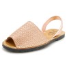 Damen Sandalen Avarca Menorquina Leder rosa gold metallic Avarcas Menorca Schuhe C.Ortuno 522