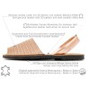 Damen Sandalen Avarca Menorquina Leder rosa gold metallic Avarcas Menorca Schuhe C.Ortuno 522