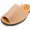 Damen Sandalen Avarca Menorquina Leder rosa gold metallic Avarcas Menorca Schuhe C.Ortuno 522