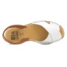 Women's Flat Sandals Leather Avarca Menorquina Women's Avarcas Cross Sandals white 394 C.Ortuno