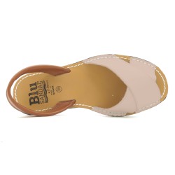 Avarcas Damen Sandalen Leder Menorca Schuhe Kreuz-Sandalen X-Sandal Avarca Menorquina rosa pink 394 C.Ortuno BluSandal