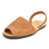 Avarcas Damen Sandalen Leder Avarca Menorquina Menorca Sandalen glitzer braun 525 C.Ortuno spanische Sommerschuhe Made In Spain