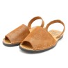 Avarcas Damen Sandalen Leder Avarca Menorquina Menorca Sandalen glitzer braun 525 C.Ortuno spanische Sommerschuhe Made In Spain