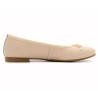 Women's Ballet Pumps Leather flat Ballerina Shoes Ballet Flats beige Casual 7000