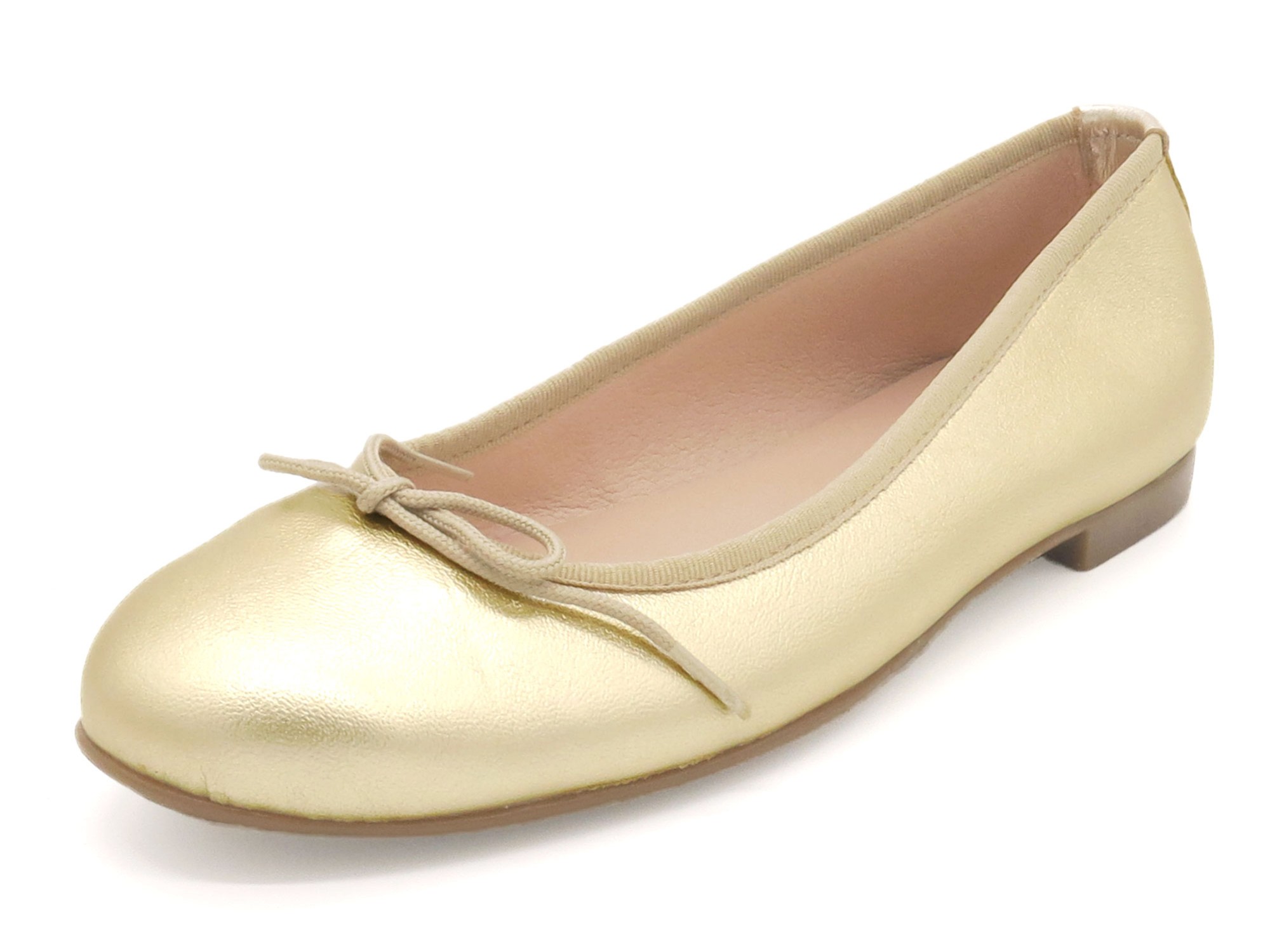 Women's Ballet Pumps gold metallic Leather Ballerina Shoes Ballet Flats beige - Made In Spain 7000 Casual outlet
