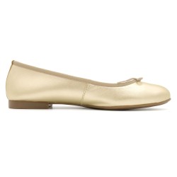 Women's Ballet Pumps gold metallic Leather Ballerina Shoes Ballet Flats beige - Made In Spain 7000 Casual outlet