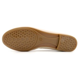 Women's Ballet Pumps gold metallic Leather Ballerina Shoes Ballet Flats beige - Made In Spain 7000 Casual outlet