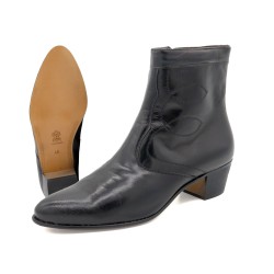 Men's Ankle Boot black Business Dress Boots with Leather Soles in Western Style Spain Latino 508