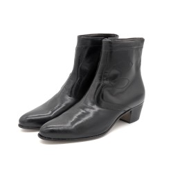 Men's Ankle Boot black Business Dress Boots with Leather Soles in Western Style Spain Latino 508