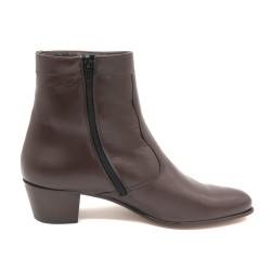 Herren Stiefel mit Ledersohle braune Leder Business Stiefeletten elegante Anzugschuhe 508 Latino Spanien