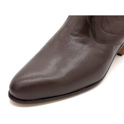 Herren Stiefel mit Ledersohle braune Leder Business Stiefeletten elegante Anzugschuhe 508 Latino Spanien