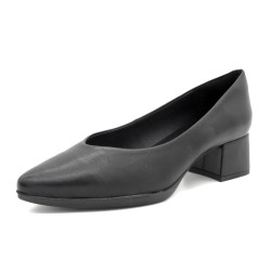 Damen Pumps Leder schwarz spitze Business Schuhe elegante Abendschuhe mit Blockabsatz Desiree LUKA-2