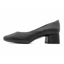 Damen Business Pumps spitz Blockabsatz Leder Damen Pumps Abendschuhe schwarz