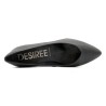 Damen Business Pumps spitz Blockabsatz Leder Damen Pumps Abendschuhe schwarz