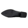 Damen Business Pumps spitz Blockabsatz Leder Damen Pumps Abendschuhe schwarz