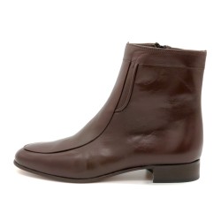 Herren Stiefeletten braun Echtleder Stiefel Business Schuhe mit Ledersohle Made In Spain 5205 Latino Marttely Spanien
