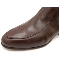 Herren Stiefeletten braun Echtleder Stiefel Business Schuhe mit Ledersohle Made In Spain 5205 Latino Marttely Spanien