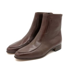 Herren Stiefeletten braun Echtleder Stiefel Business Schuhe mit Ledersohle Made In Spain 5205 Latino Marttely Spanien