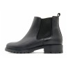 Zeitlose schwarze Stiefeletten mit matter Lederoberfläche und praktischer Fersenschlaufe