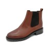 Damen Stiefeletten Chelsea Boots Schuhe braun Leder Herbststiefel Made in Portugal Casual 37383 outlet preis