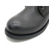 CASUAL Women's Combat Boots black Leather Lace-Up Zipper Boots Made in Portugal 223