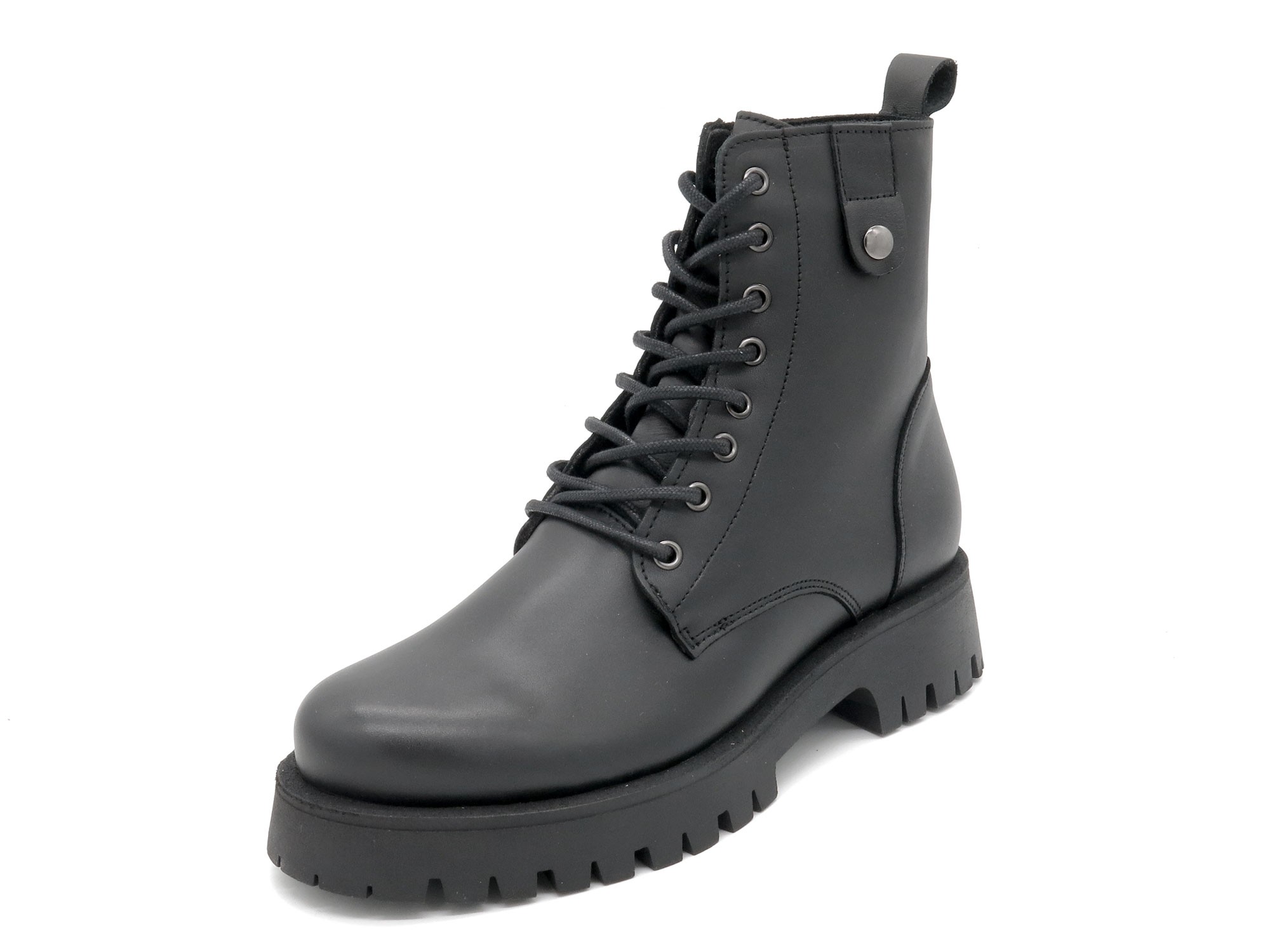 Women's Lace-Up Combat Boots Leather Zipper Boots Made in Portugal CASUAL 413 outlet price Women's Lace-Up Combat Boots Leather Zipper Boots Made in Portugal CASUAL 413 outlet price