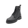 Damen Stiefel Schnürboots schwarz Leder Springerstiefel Schnürstiefel Kampfstiefel CASUAL 413 Portugal Spanien outlet