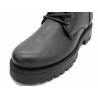 Damen Stiefel Schnürboots schwarz Leder Springerstiefel Schnürstiefel Kampfstiefel CASUAL 413 Portugal Spanien outlet