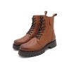 Women's Lace-Up Zipper Boots Leather Army Combat Boots Made in Portugal 413 CASUAL outlet price