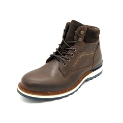 Men's Lace-Up Boots Leather Zipper Boots Made In Portugal 10418 CASUAL outlet