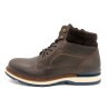 Herren Stiefel Leder schwarz Schnürboots Schnürstiefel mit Reißverschluss 10418 CASUAL Spanien