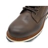 Herren Stiefel Leder schwarz Schnürboots Schnürstiefel mit Reißverschluss 10418 CASUAL Spanien