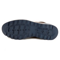 Herren Stiefel Leder schwarz Schnürboots Schnürstiefel mit Reißverschluss 10418 CASUAL Spanien