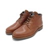 CASUAL Men's Desert Boots Leather Lace-Up Chukka Boots cognac brown - Made In Portugal 8032 outlet price