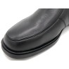 Men's Ankle Boots black Leather Winter Boots with Faux Fur Lining - Goodyear welted